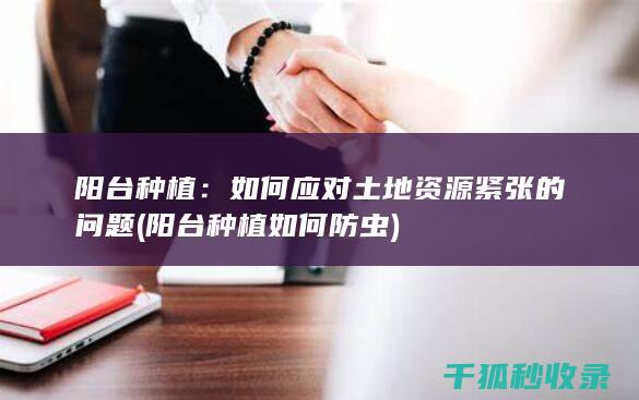 阳台种植：如何应对土地资源紧张的问题 (阳台种植如何防虫)